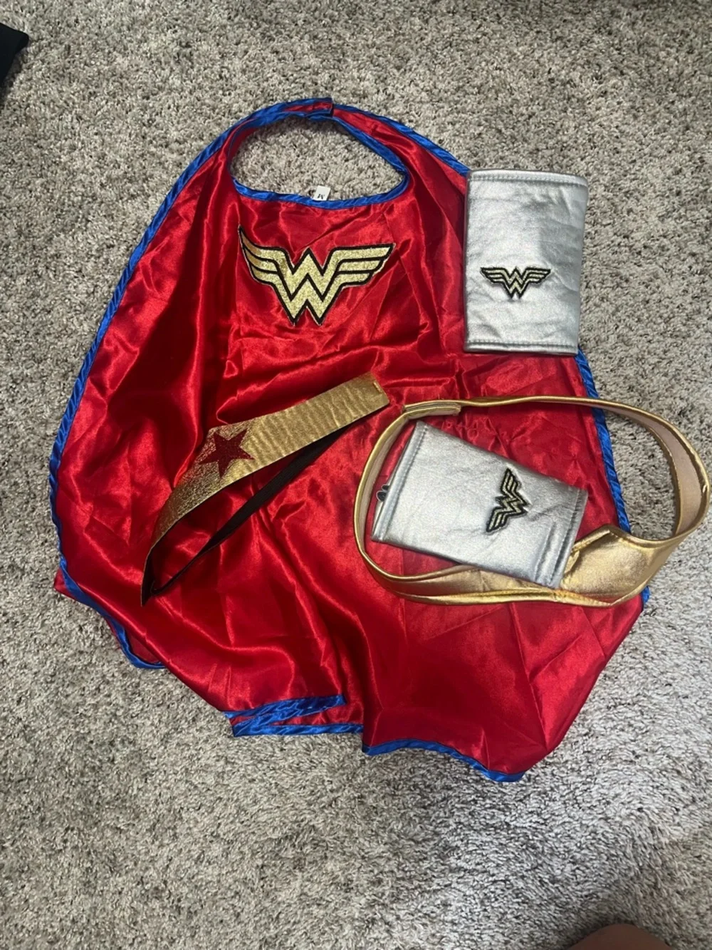 Rubie's Wonder Woman Costume Dress in Red, Blue & Gold